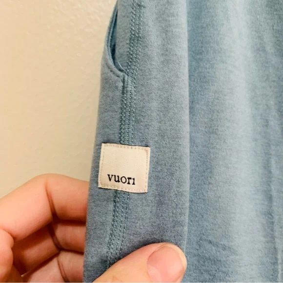 Vuori Women’s Performance Jogger Smoke Blue Heather Drawstring size medium - Picture 4 of 6